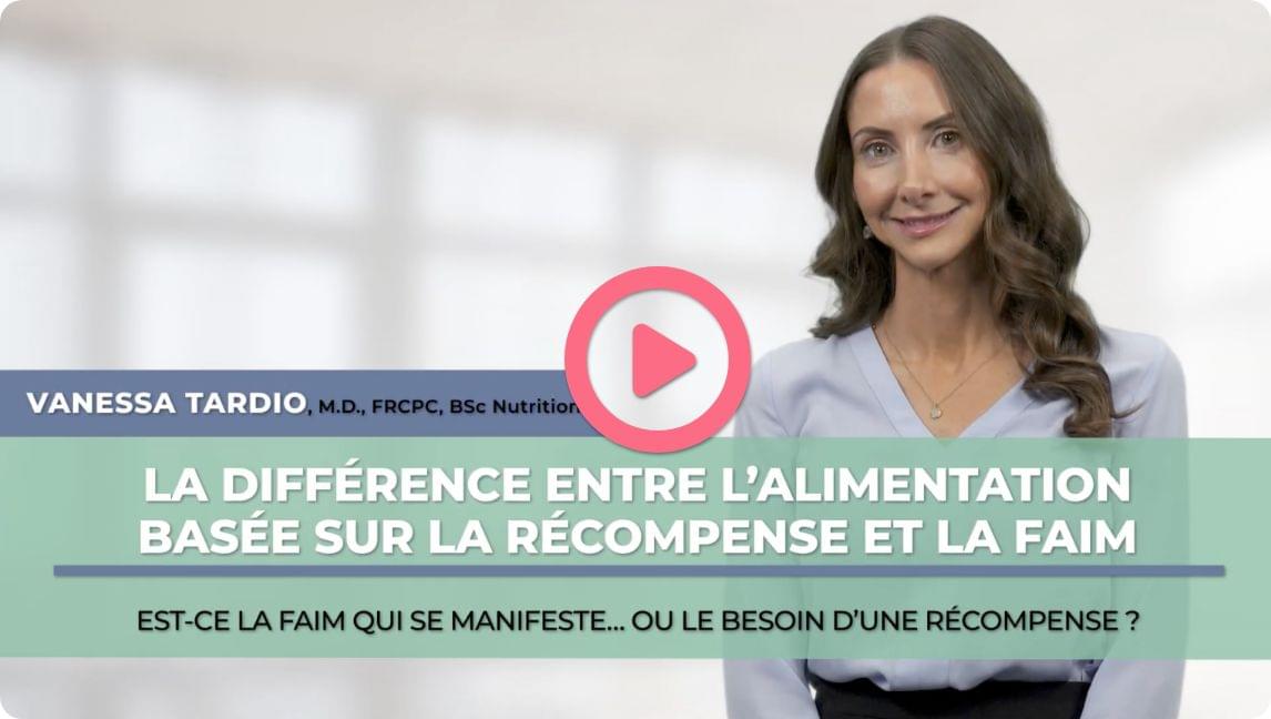 La différence entre l'alimentation basée sur la récompense et la faim - D<sup>re</sup> Tardio